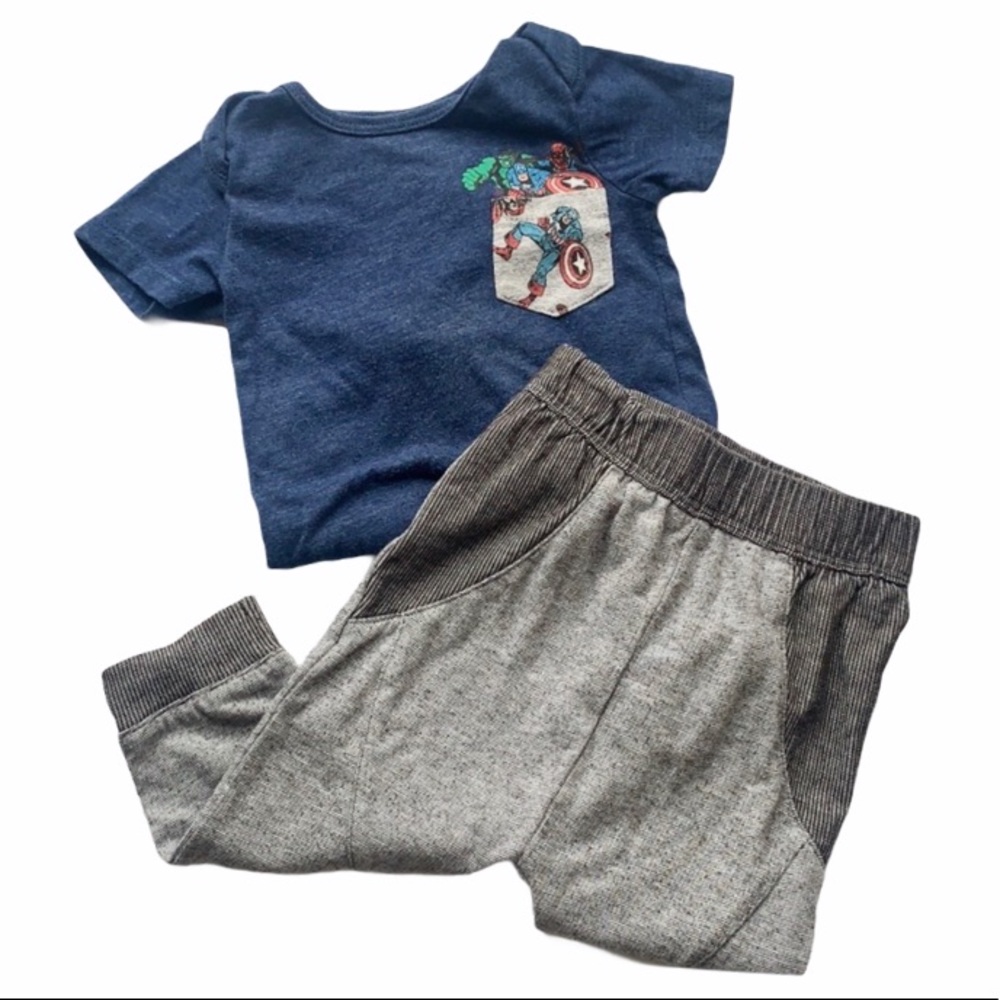 Avengers Pocket Onesie with Cat & Jack Sweatpants